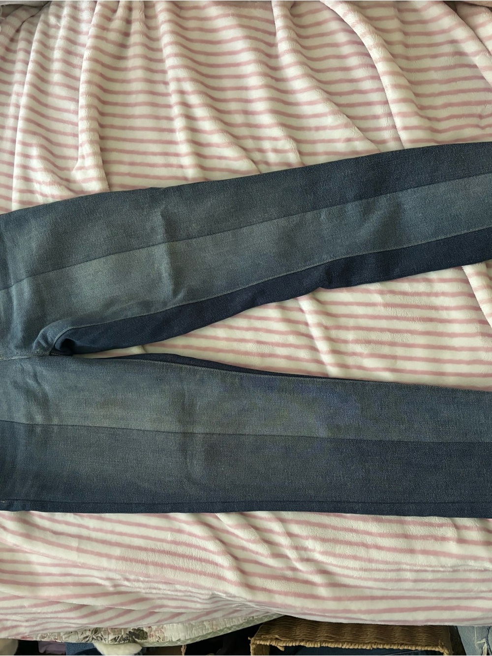 Levi's Two-Tone Navy and Mid-Blue Straight Leg Jeans